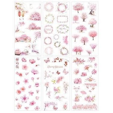 Creative Fresh Watercolor Style Wenqing Illustrations Daily Practical Animals Decorative Stickers Washi Paper Stickers - CHL-STORE 