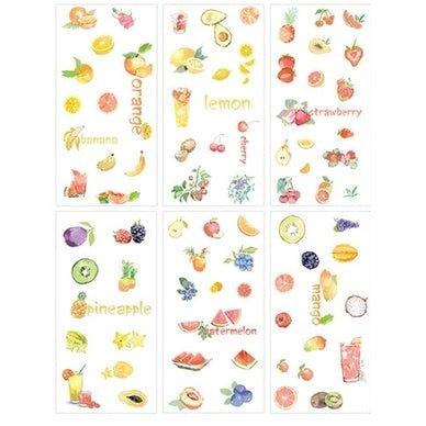 Creative Fresh Watercolor Style Wenqing Illustrations Daily Practical Animals Decorative Stickers Washi Paper Stickers - CHL-STORE 