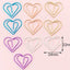 Creative hollow color paper clip Metal shape creative paper clip - CHL-STORE 