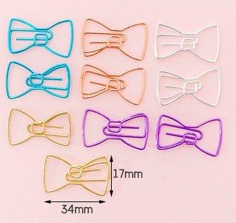 Creative hollow color paper clip Metal shape creative paper clip - CHL-STORE 