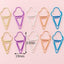 Creative hollow color paper clip Metal shape creative paper clip - CHL-STORE 