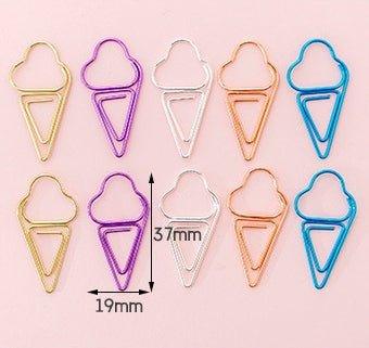 Creative hollow color paper clip Metal shape creative paper clip - CHL-STORE 