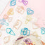 Creative hollow color paper clip Metal shape creative paper clip - CHL-STORE 