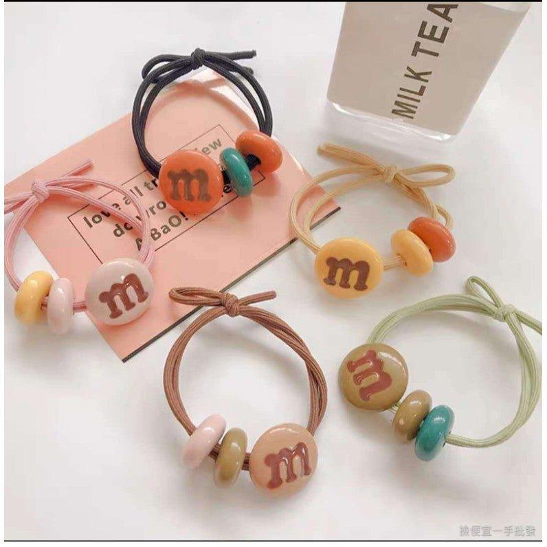 Creative m beans, candy color, ponytail hair ring, decorative hair ring AC-000008 - CHL-STORE 