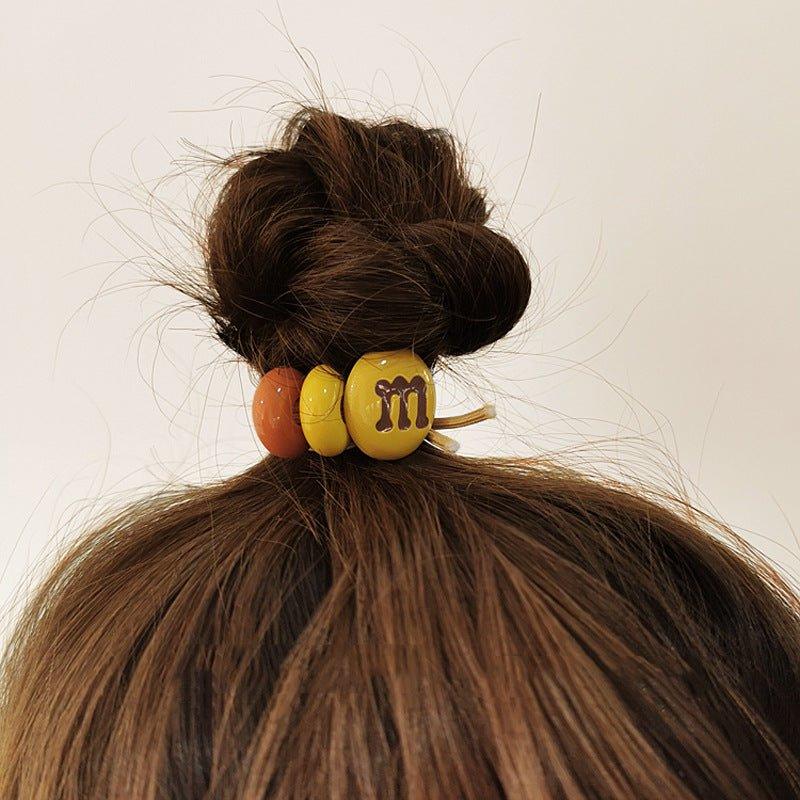 Creative m beans, candy color, ponytail hair ring, decorative hair ring AC-000008 - CHL-STORE 