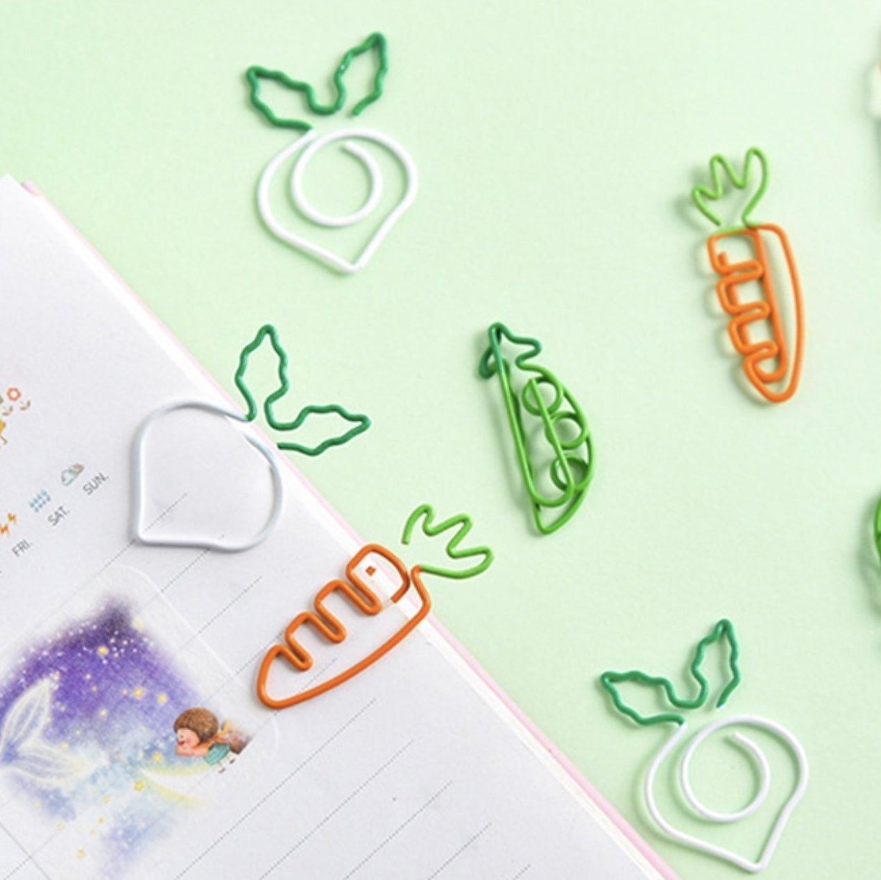Creative Mini Cute Vegetable and Fruit Shape Paper Clip Folder Bookmark NP-070026 - CHL-STORE 