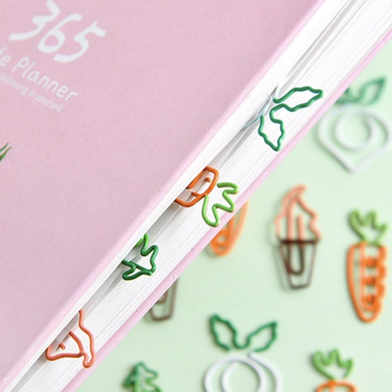 Creative Mini Cute Vegetable and Fruit Shape Paper Clip Folder Bookmark NP-070026 - CHL-STORE 