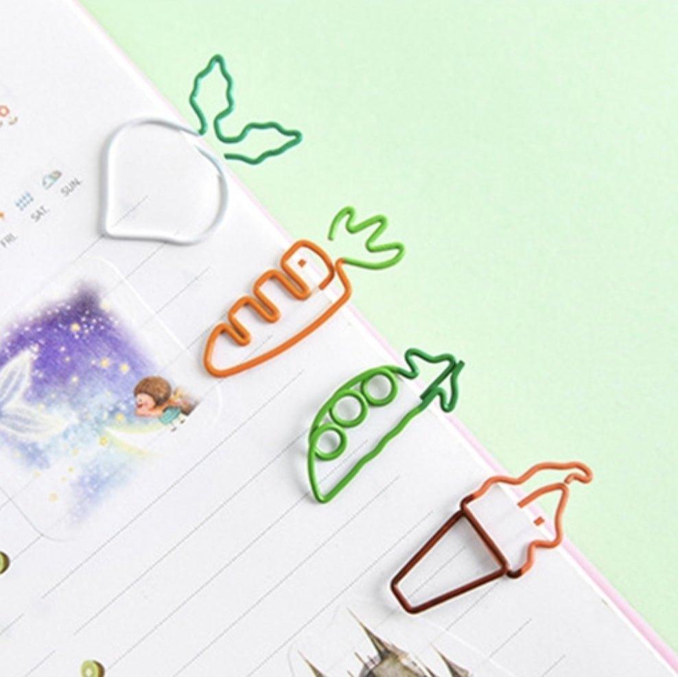 Creative Mini Cute Vegetable and Fruit Shape Paper Clip Folder Bookmark NP-070026 - CHL-STORE 