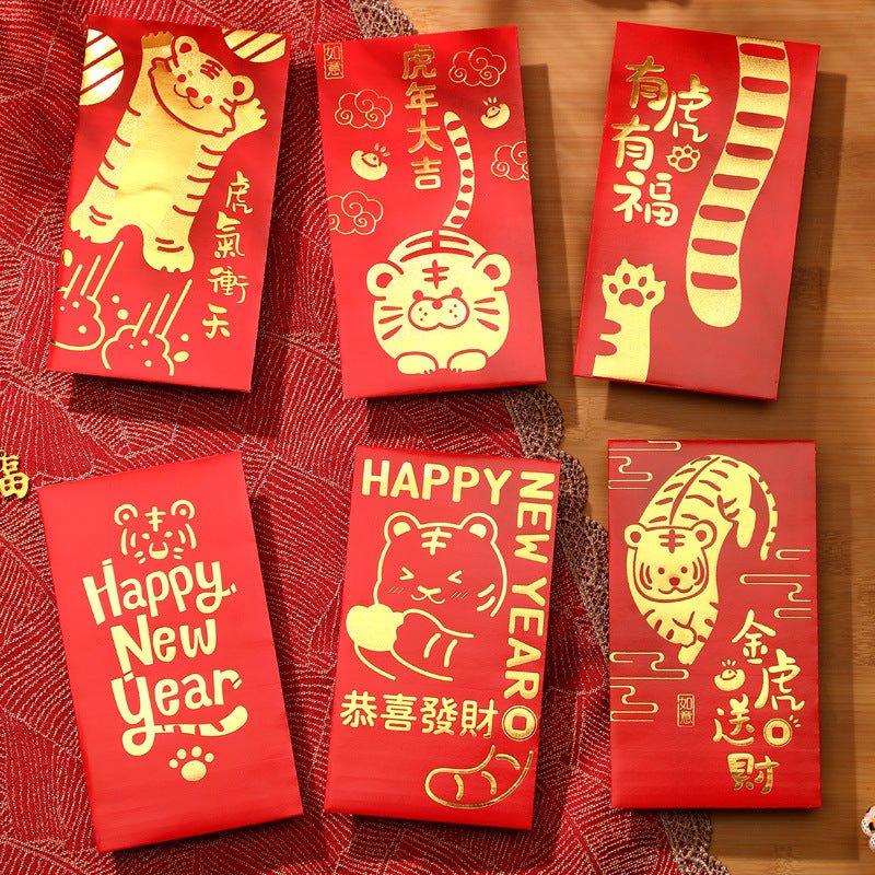 Creative Red Packet New Year Red Packet New Year Red Packet Lucky Money 6pcs NP-090027 - CHL-STORE 