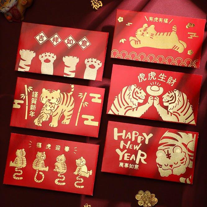 Creative Red Packet New Year Red Packet New Year Red Packet Lucky Money 6pcs NP-090027 - CHL-STORE 