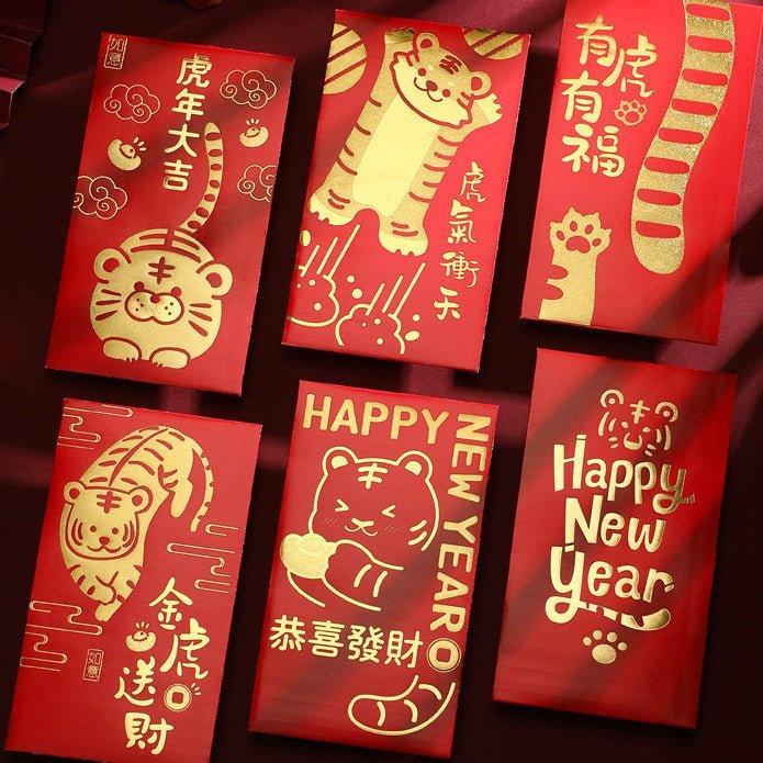 Creative Red Packet New Year Red Packet New Year Red Packet Lucky Money 6pcs NP-090027 - CHL-STORE 