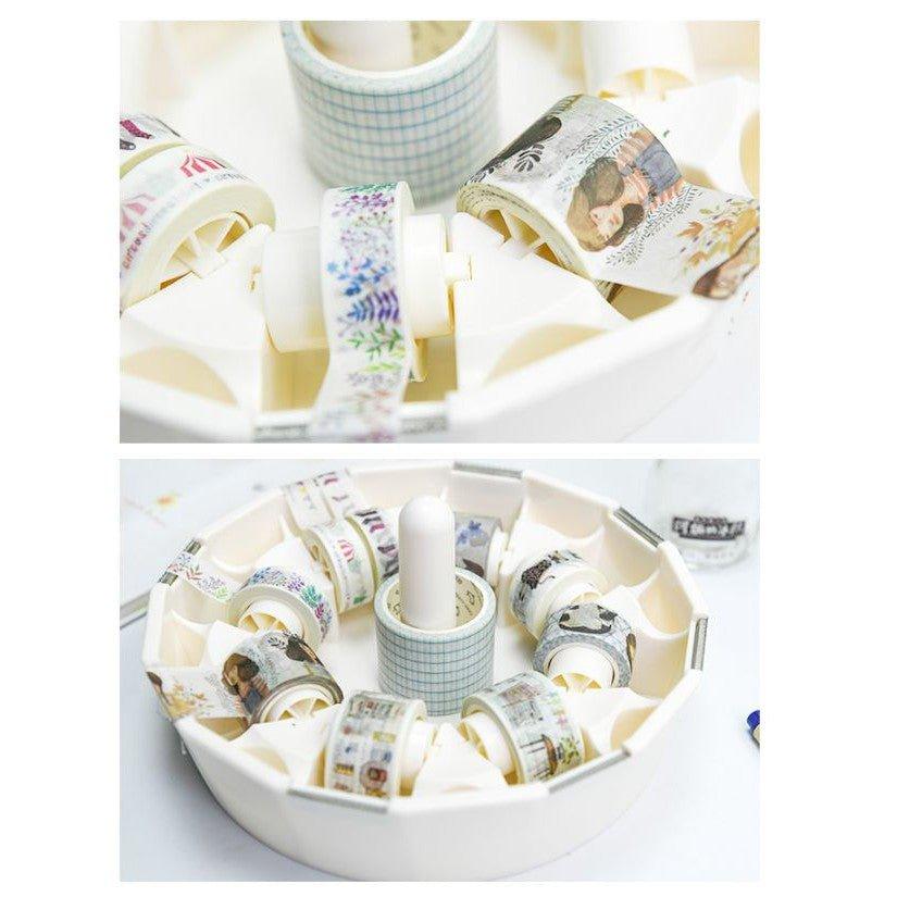 Creative Round Simple Storage Cutting Paper Tape Washi Tape Cutter Tape Dispenser NP-H7TAY-931 - CHL-STORE 
