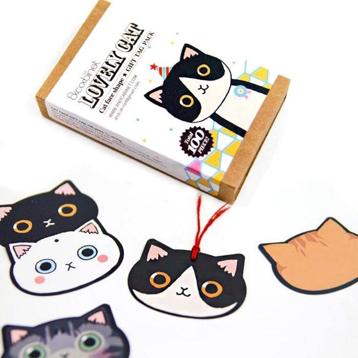Cute Cats Big Head Card Hanging Cards Bookmarks Decorative Cards Cat Card Sets Decorative Card Sets NP-HTEQF-903 - CHL-STORE 