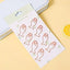 Cute pet metal paper clip hollow bookmark clip 8 pieces NP-070029 - CHL-STORE 