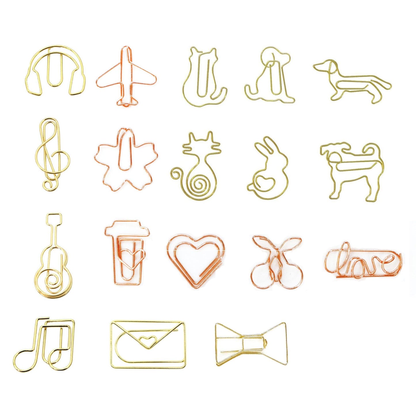 Cute shape metal paper clip vegetable and fruit paper clip animal paper clip - CHL-STORE 