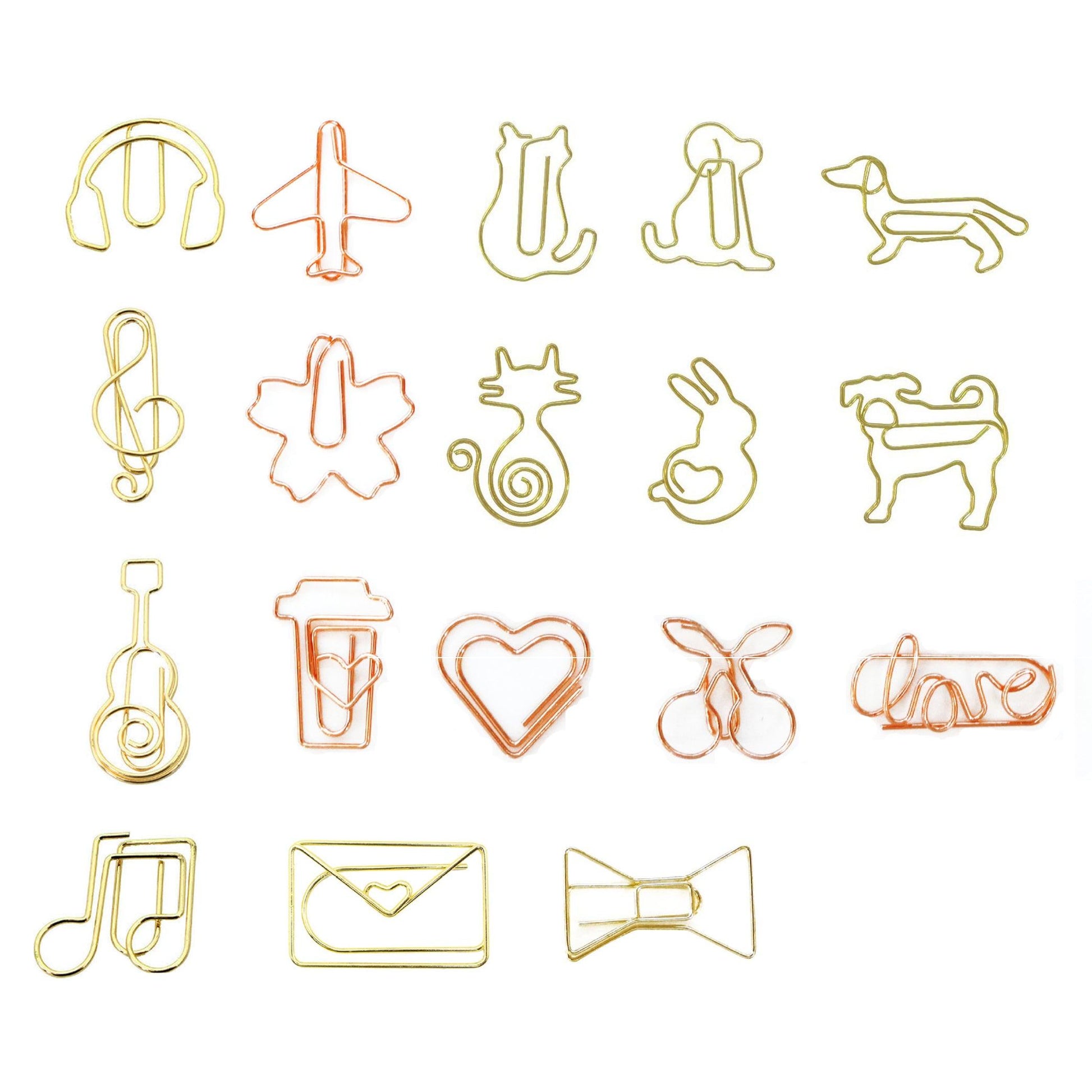 Cute shape metal paper clip vegetable and fruit paper clip animal paper clip - CHL-STORE 