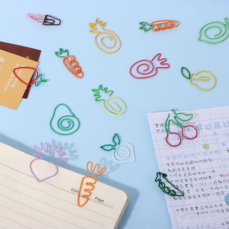 Cute shape metal paper clip vegetable and fruit paper clip animal paper clip - CHL-STORE 