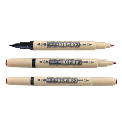 Deleter NEOPIKO-3 Fabric Marker Fabric Painting Pen Double Head Painting Pen Water-Based Pen - CHL-STORE 