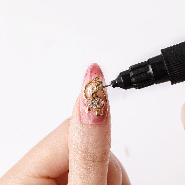 Disposable nail nail sticky drill with strong glue to strengthen the edge, pinhole type 10ml AC-030012 - CHL-STORE 