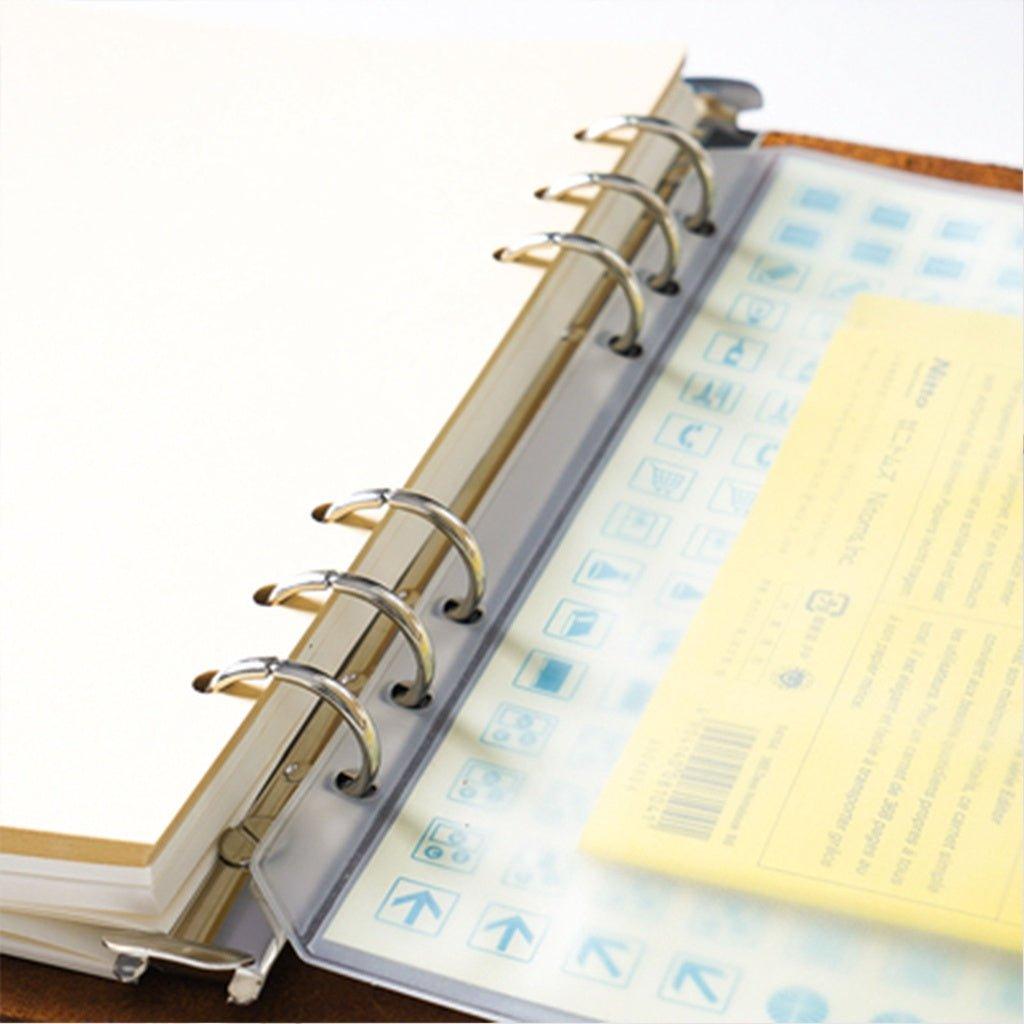 DIY six hole zipper bag PVC storage bag PP frosted A5 A6 NP-020017 - CHL-STORE 