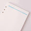 DIY stationery loose-leaf book A5 6-hole loose-leaf core loose-leaf paper blue title blank grid dots horizontal line - CHL-STORE 