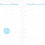 DIY stationery loose-leaf book A5 6-hole loose-leaf core loose-leaf paper blue title blank grid dots horizontal line - CHL-STORE 