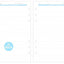 DIY stationery loose-leaf book A5 6-hole loose-leaf core loose-leaf paper blue title blank grid dots horizontal line - CHL-STORE 