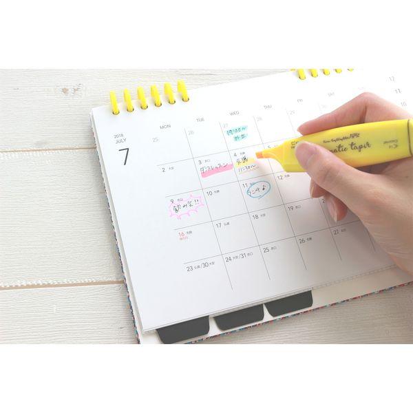Epoch 623-0180 two-color scented highlighter double-headed highlighter green pink lightweight portable note draw focus - CHL-STORE 