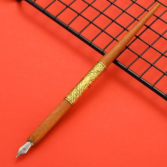 European Quill Pen Dip Pen Letter Opener Metal Stamp Wenqing Set NP-010002 - CHL-STORE 