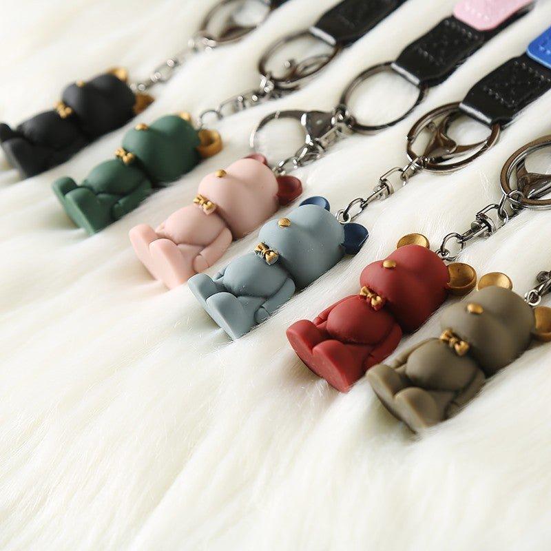 Fashion Nordic Bow Tie Bear Keychain Pendant Charm TO-010017 - CHL-STORE 