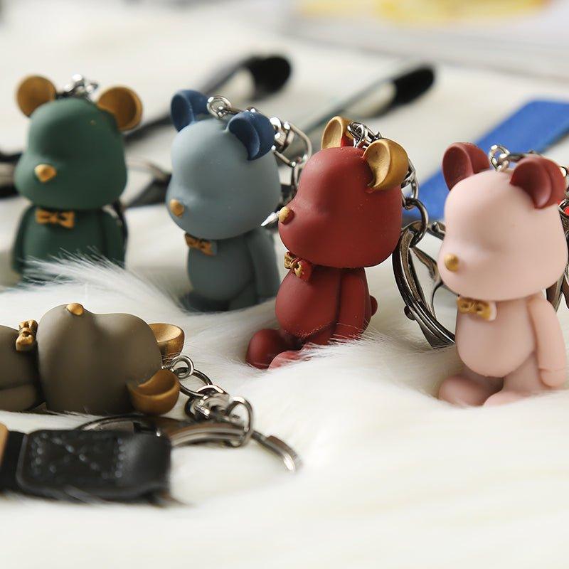 Fashion Nordic Bow Tie Bear Keychain Pendant Charm TO-010017 - CHL-STORE 