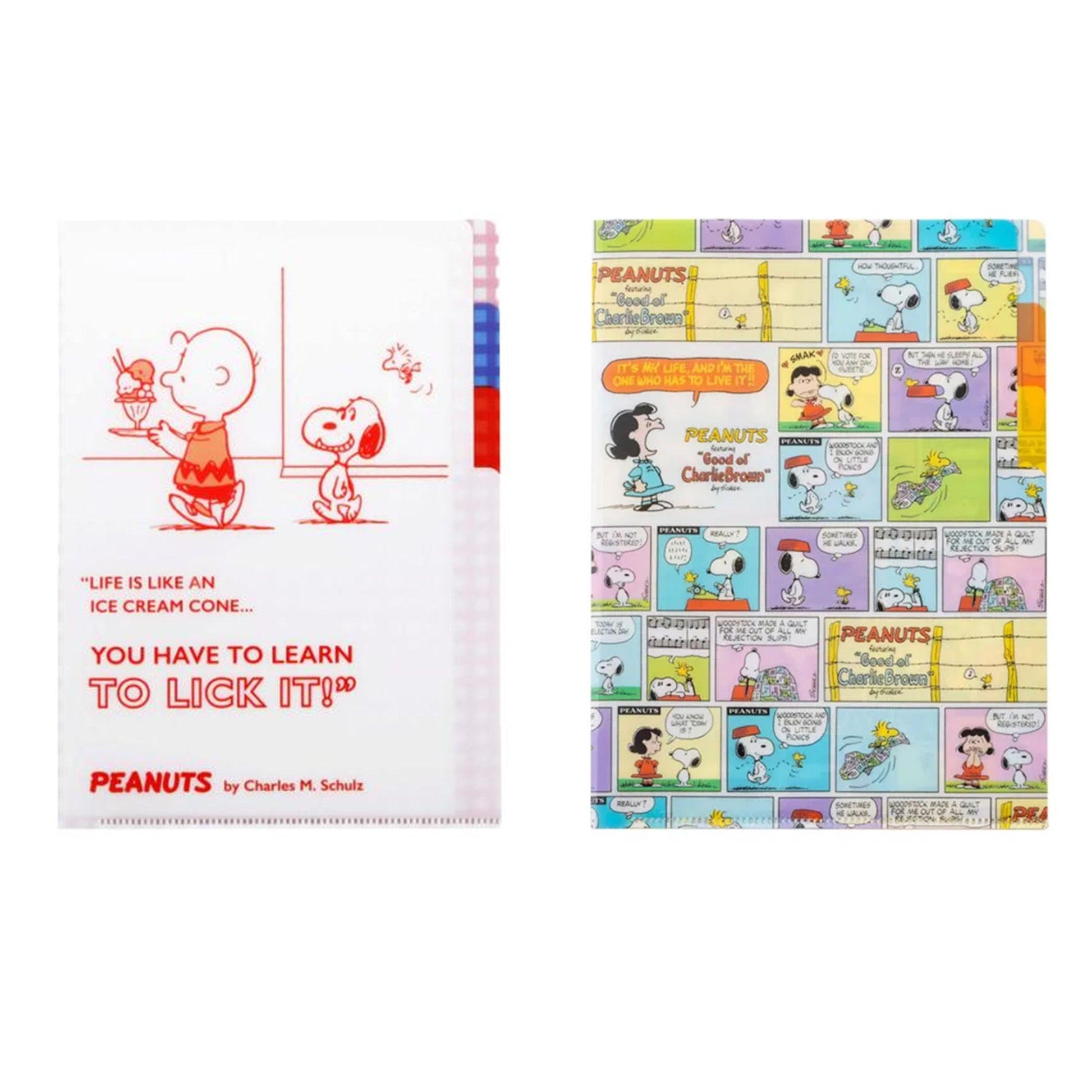 File Folder Snoopy SUN-STAR Index Folder Organizer A5 Cartoon Stationery Student School Teacher Office S21342 - CHL-STORE 
