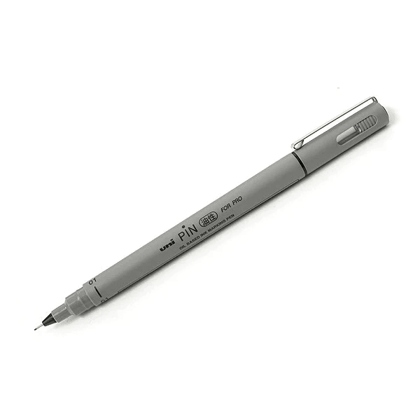 Fine character pen UNI 0.49mm oily very fine black drawing fine character art tool stationery painting student teacher student office PIN01A.24 - CHL-STORE 