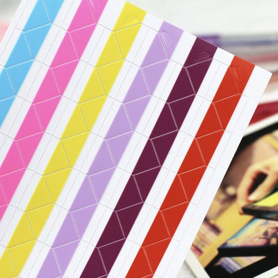 Fixed photo corner sticker self-adhesive pvc transparent photo sticker corner DIY photo album accessories material phase angle 102 pieces into NP-000118 - CHL-STORE 