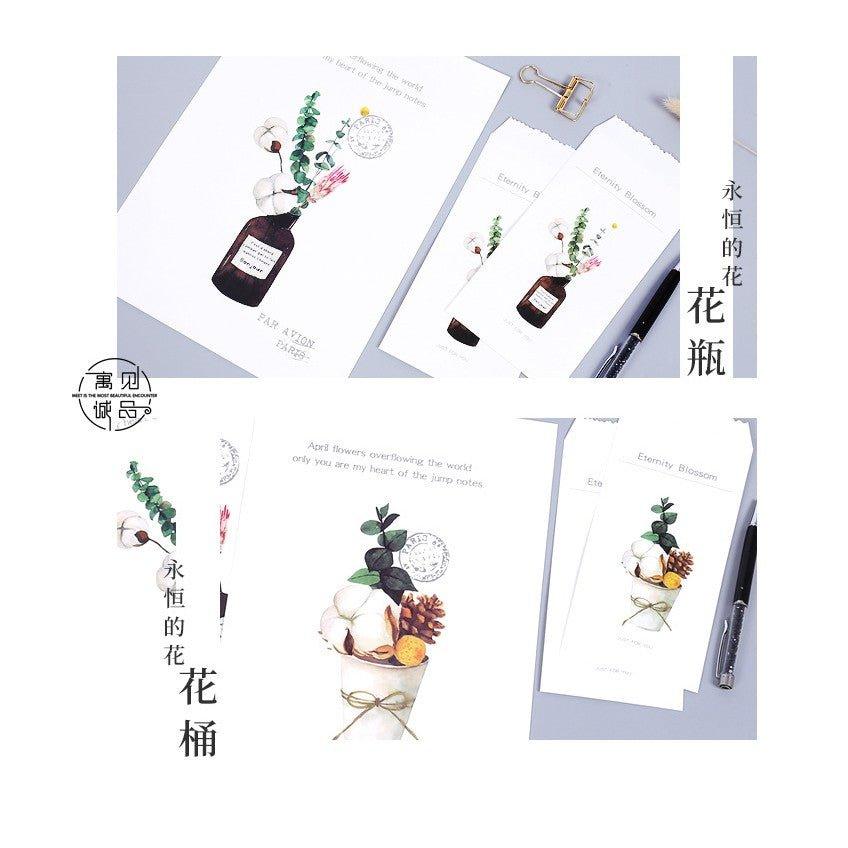 Flowers Plants Envelopes Set Eternal Flowers 2 Envelopes 4 Stationery Illustrated Envelope NP-H7TAY-315 - CHL-STORE 