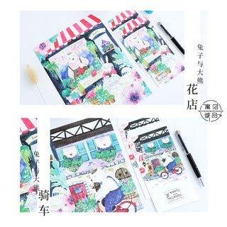 Flowers Plants Envelopes Set Eternal Flowers 2 Envelopes 4 Stationery Illustrated Envelope NP-H7TAY-315 - CHL-STORE 