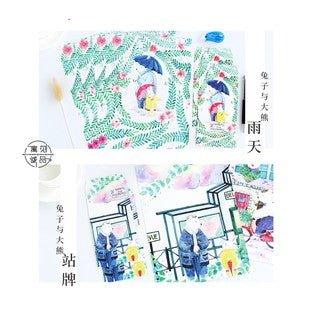 Flowers Plants Envelopes Set Eternal Flowers 2 Envelopes 4 Stationery Illustrated Envelope NP-H7TAY-315 - CHL-STORE 