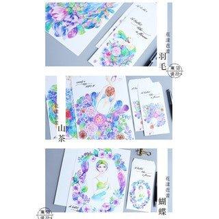 Flowers Plants Envelopes Set Eternal Flowers 2 Envelopes 4 Stationery Illustrated Envelope NP-H7TAY-315 - CHL-STORE 