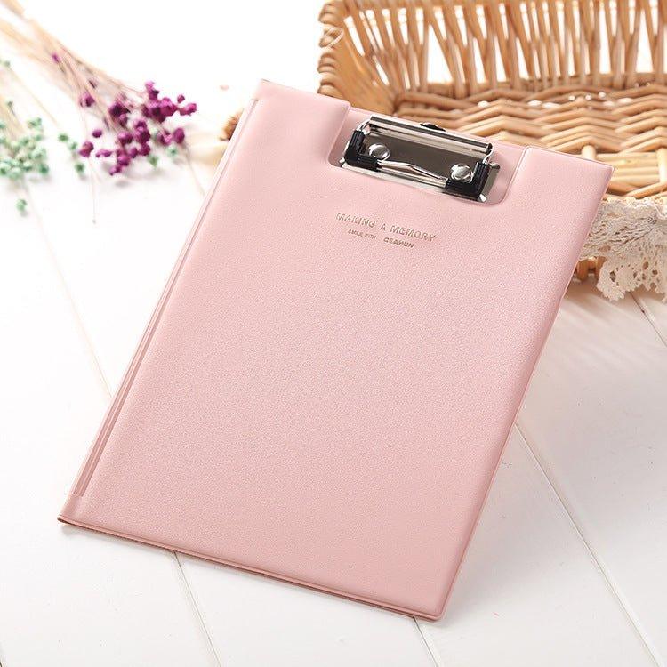 Folder Archive Document Label Candy Color A5 A4 Backing Holder Metal Storage Student Office School Stationery NP-070042 NP-070043 - CHL-STORE 
