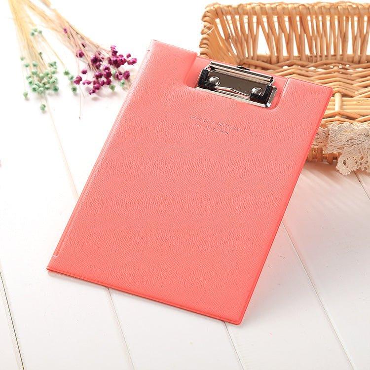 Folder Archive Document Label Candy Color A5 A4 Backing Holder Metal Storage Student Office School Stationery NP-070042 NP-070043 - CHL-STORE 
