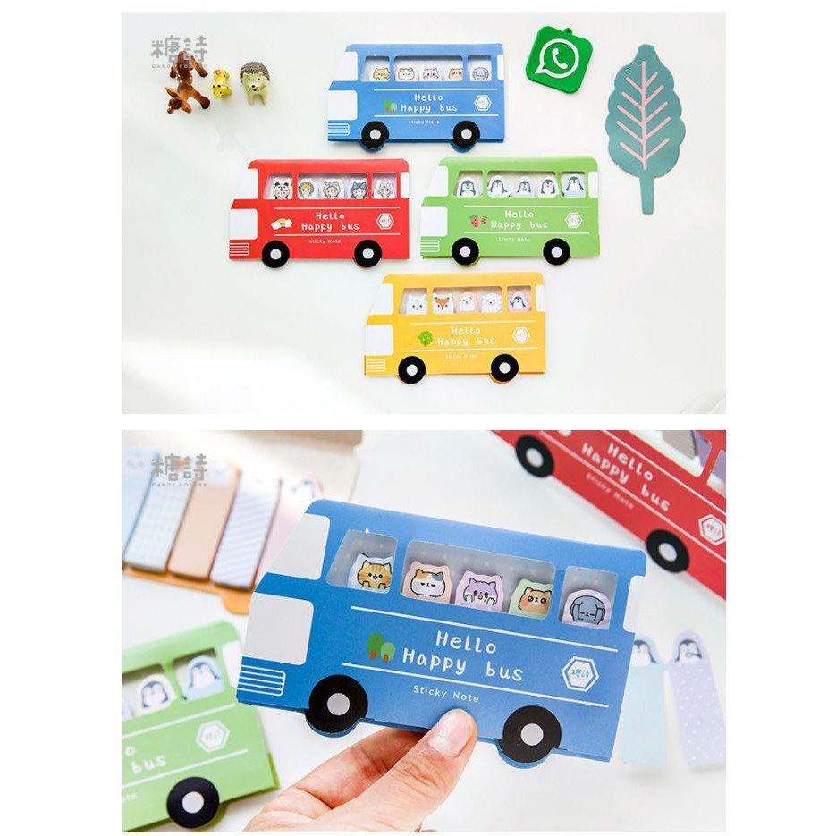Forest BUS Series Cute Animal Category Notes Long Label Sticker MEMO Notes NP-H7TGI-026 - CHL-STORE 