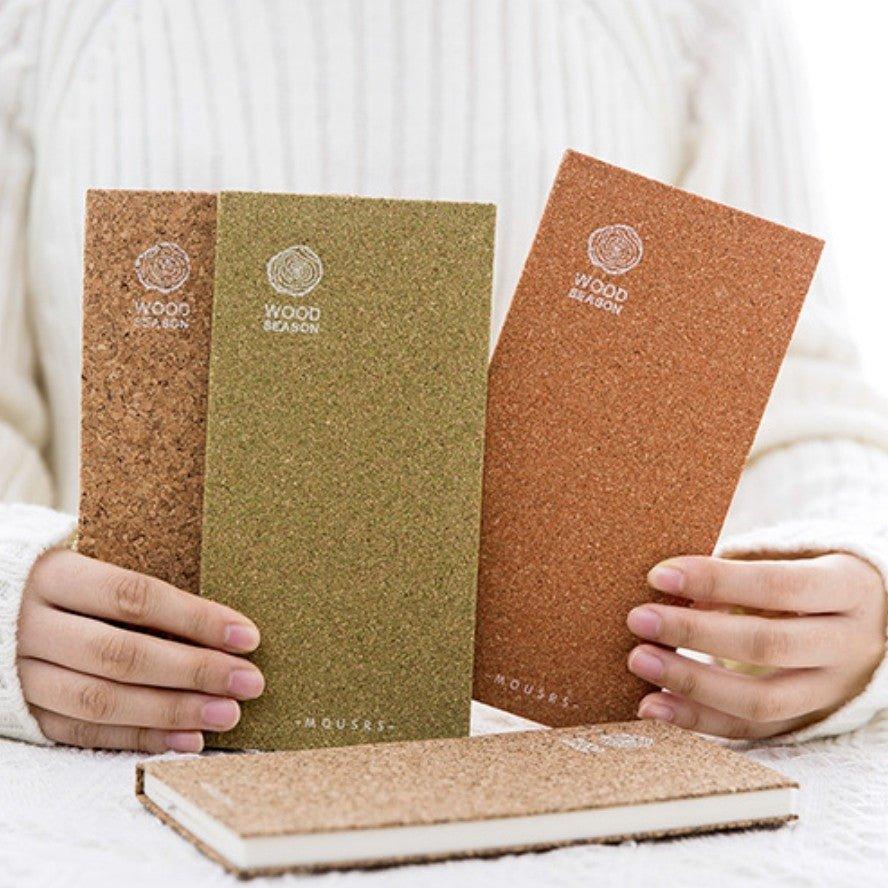 Forest Cork Simple Natural Environmental Friendly Modeling Handbook Notebook NP-H7TOI-302 - CHL-STORE 