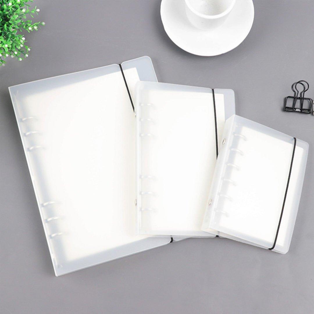 Frosted stainless steel binder clip 4 holes 6 holes 9 holes A4 A5 A6 A7 B5 transparent binder folder NP-H7TIW-304 - CHL-STORE 