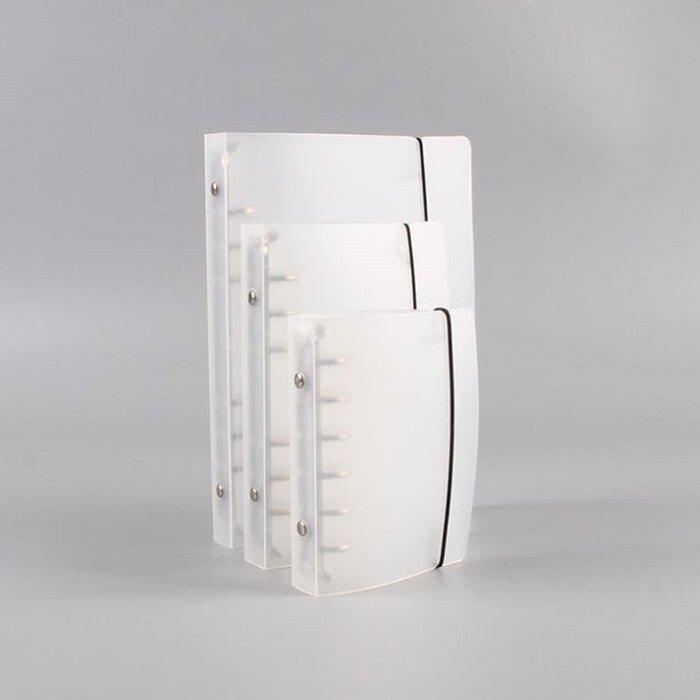 Frosted stainless steel binder clip 4 holes 6 holes 9 holes A4 A5 A6 A7 B5 transparent binder folder NP-H7TIW-304 - CHL-STORE 