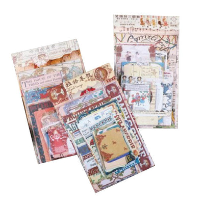Fuyou old time series retro literary hand account collage bottoming decoration diy material paper NP-050001 - CHL-STORE 