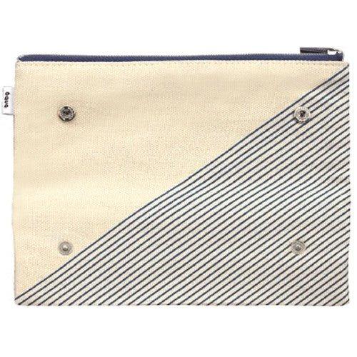 Gakken BH120 Patan Pencil Case Bnbg Canvas Large Capacity Pencil Case Geometric Pattern Plaid Dots - CHL-STORE 