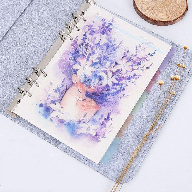 Gap Year Hand-painted Bucks Shape Colored Deer Inner Pages Separation Pages A6 A5 Layered Pages NP-H7TAY-917 - CHL-STORE 