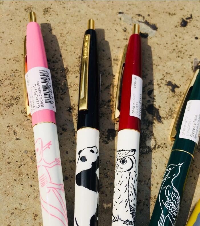 Green Flash x Bic GF-42 Animal Series Retro Ballpoint Pen Retro Ball Pen Animal 0.7mm Red Pink - CHL-STORE 