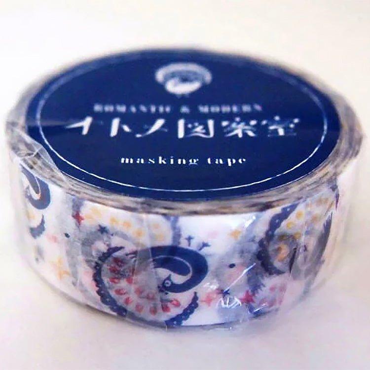 GREENFLASH STA-OT-015 girl pattern room paper tape star peacock tape Japan paper tape starry peacock - CHL-STORE 