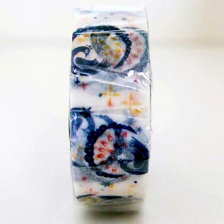 GREENFLASH STA-OT-015 girl pattern room paper tape star peacock tape Japan paper tape starry peacock - CHL-STORE 